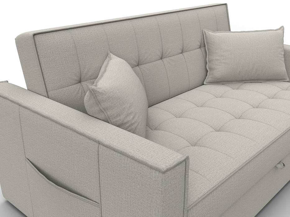 Диван прямой Лига-104 (140) (амур 02 бежевый)