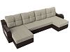 П-образный диван Меркурий (корфу 02\коричневый)