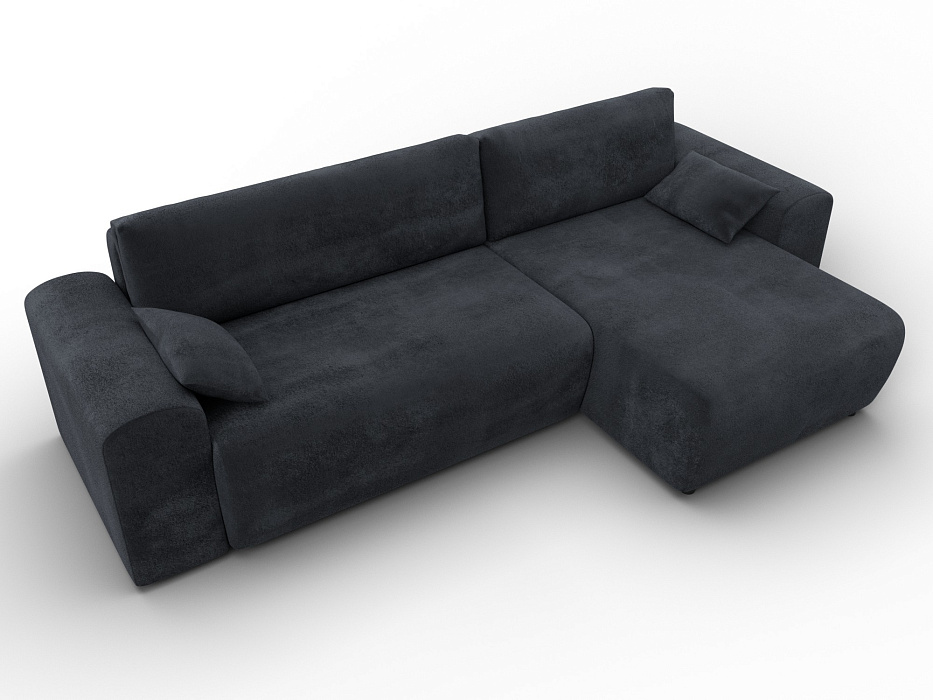 Диван угловой Лига-099 угол универсальный (tower 11 темно-серый)