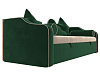 Детский диван-кровать Рико (бежевый\зеленый)
