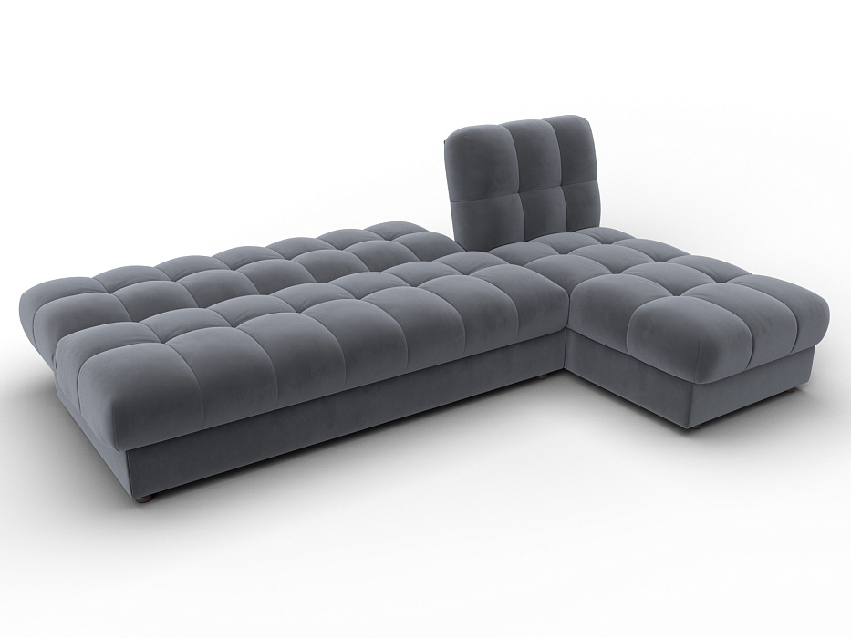 Диван угловой Лига-116 НПБ угол правый (seven 17 серый)