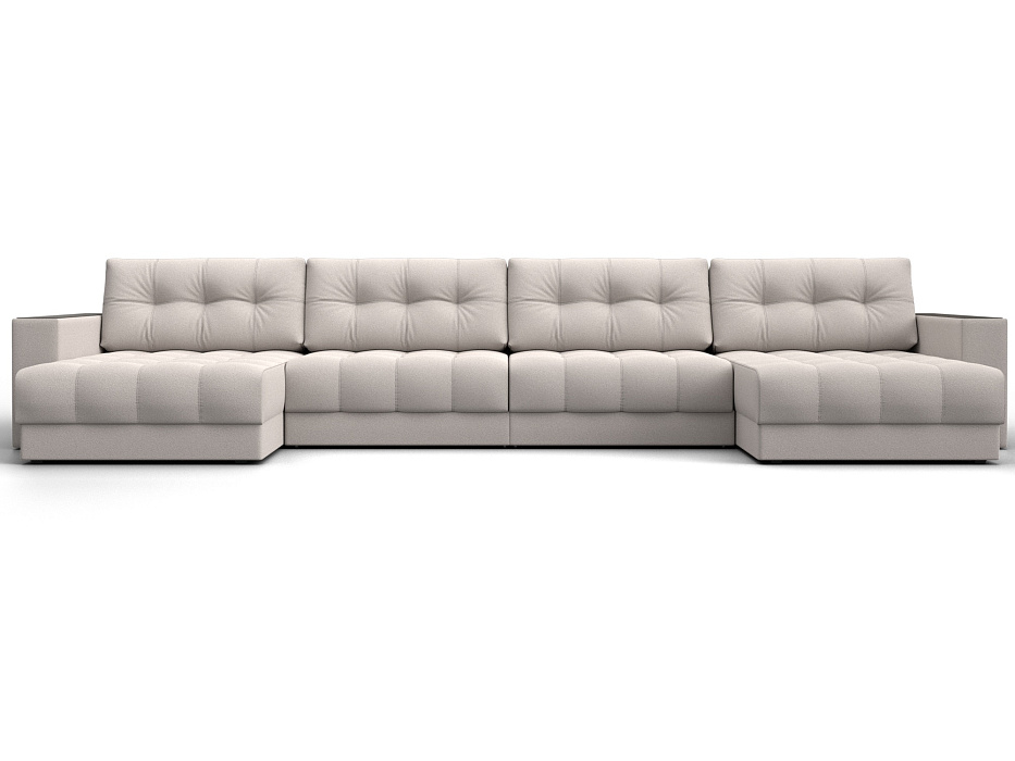 Диван П-образный с декором Лига-049 НПБ Лонг (joly 05 бежевый)