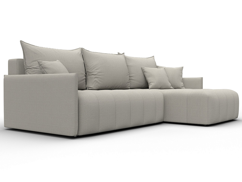 Диван угловой Лига-054 НПБ угол универсальный (амур 02 бежевый)