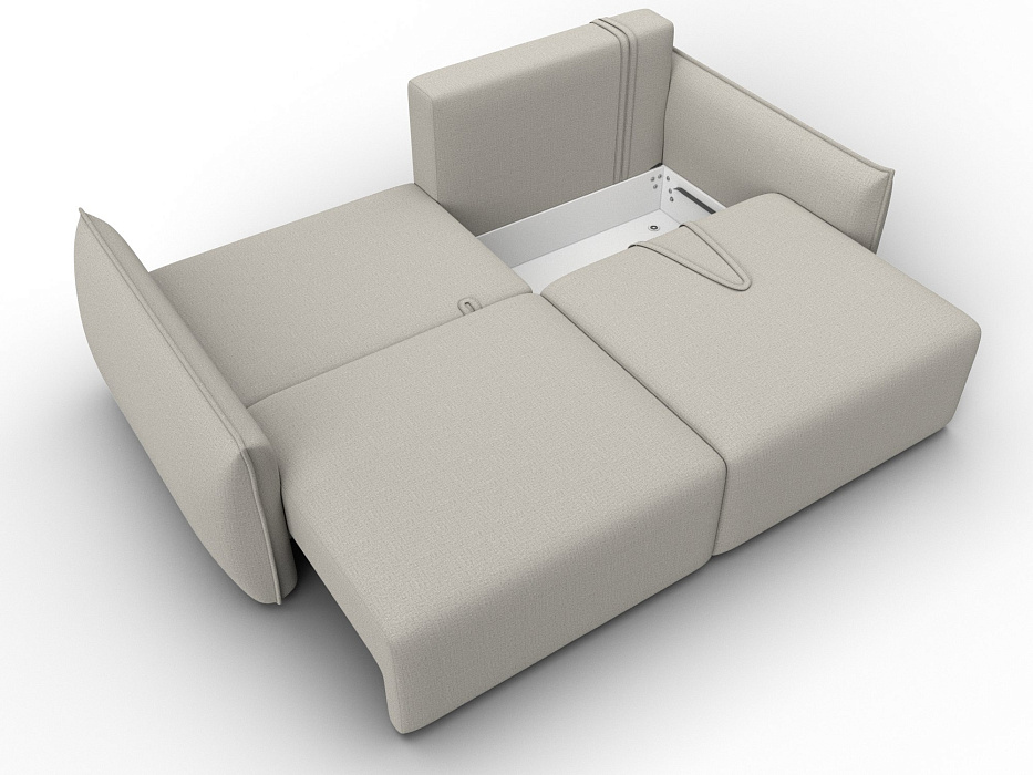 Диван прямой Лига-051 НПБ (амур 02 бежевый)