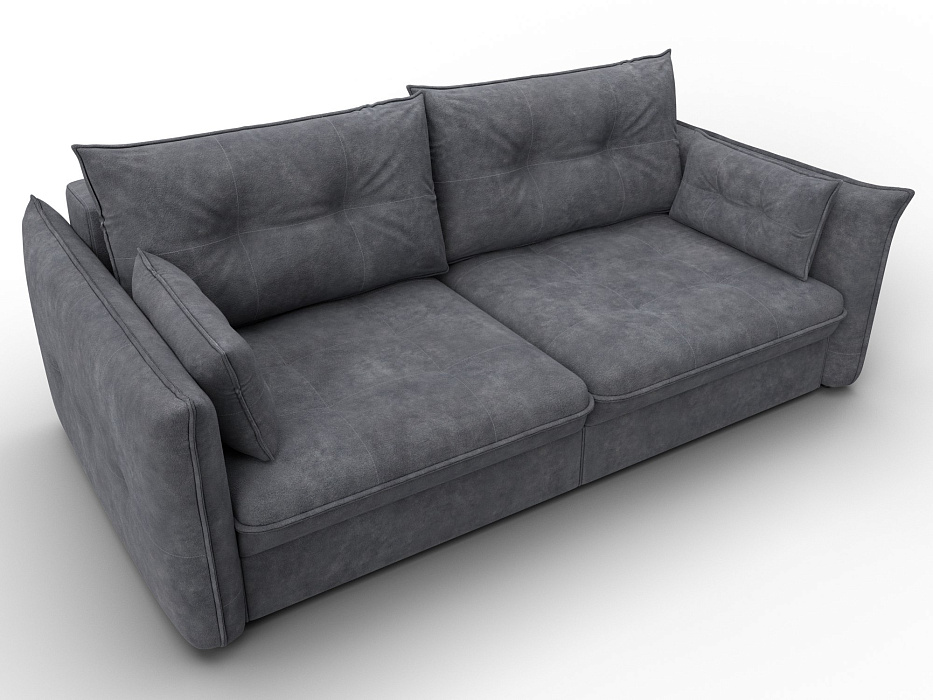 Диван прямой Лига-100 НПБ (brut 16 темно-серый)