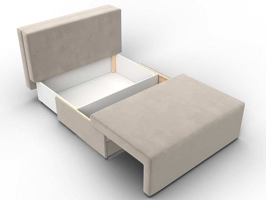 Диван прямой Лагуна (бежевый;коричневый)