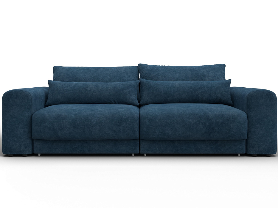 Диван прямой Лига-056 НПБ (brut 11 синий)