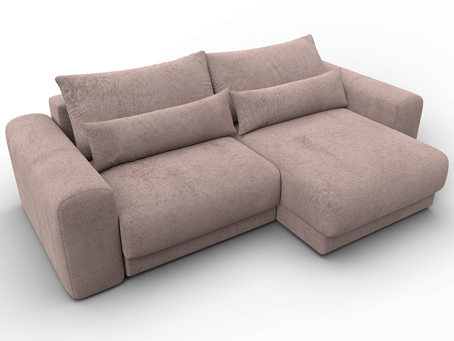 Диван угловой Лига-056 НПБ угол универсальный (tower 05 бежевый)