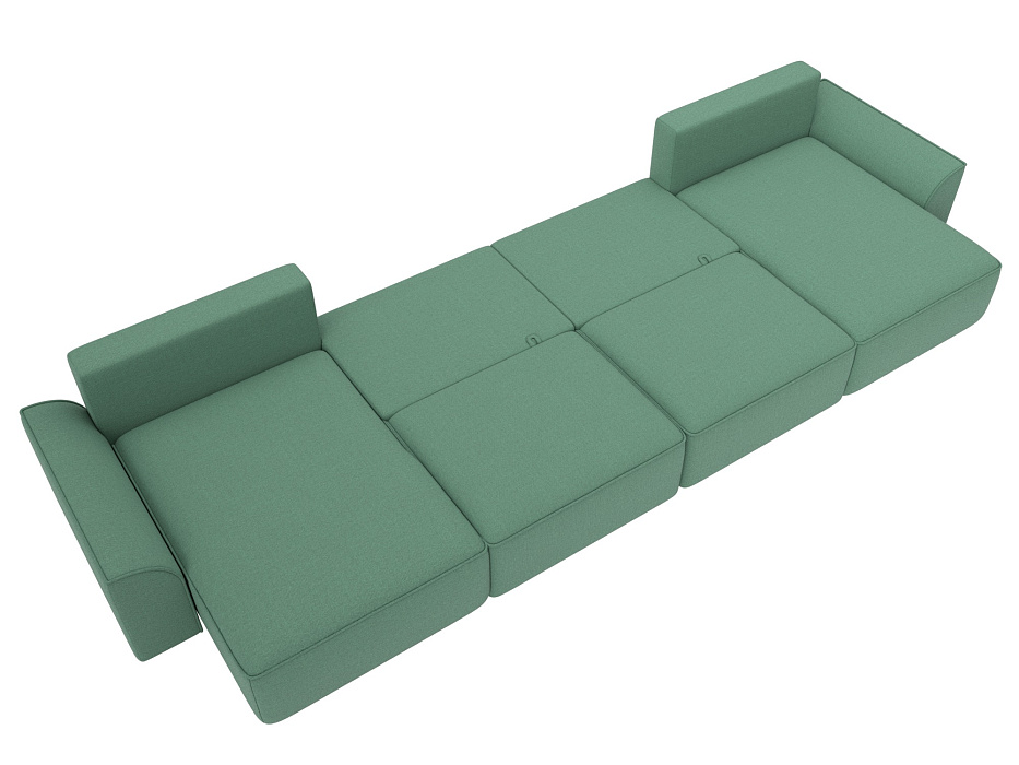 Диван П-образный Лига-048 НПБ лонг (амур 11 зеленый) Диван П-образный Лига-048 НПБ лонг (амур 11 зеленый)