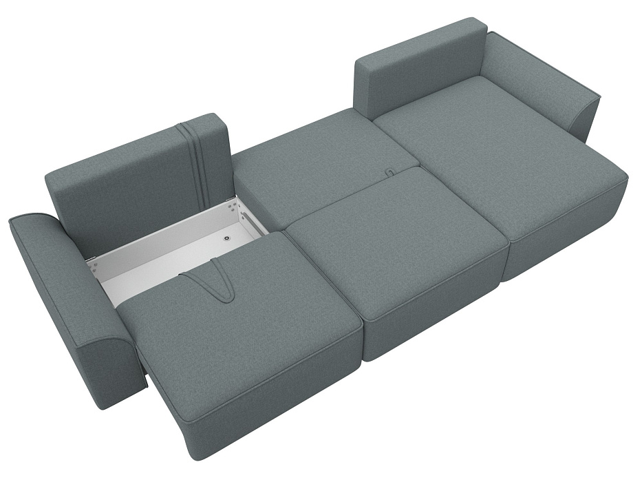 Диван угловой Лига-048 НПБ лонг (амур 07 серый) Диван угловой Лига-048 НПБ лонг (амур 07 серый)