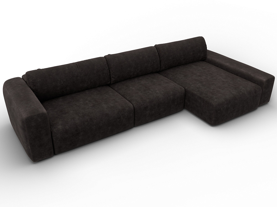 Диван угловой Лига-066 НПБ Лонг угол правый фото в интернет-магазине Лига Диванов