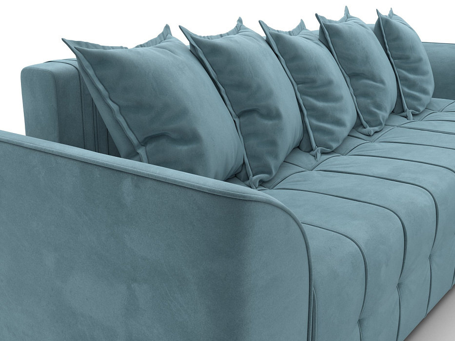 Диван угловой Лига-113 угол правый (seven 113 бирюзовый)