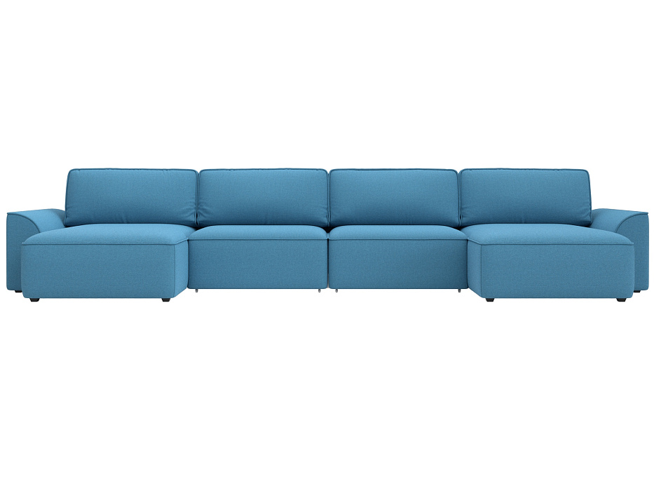 Диван П-образный Лига-048 НПБ лонг (амур 10 голубой) Диван П-образный Лига-048 НПБ лонг (амур 10 голубой)