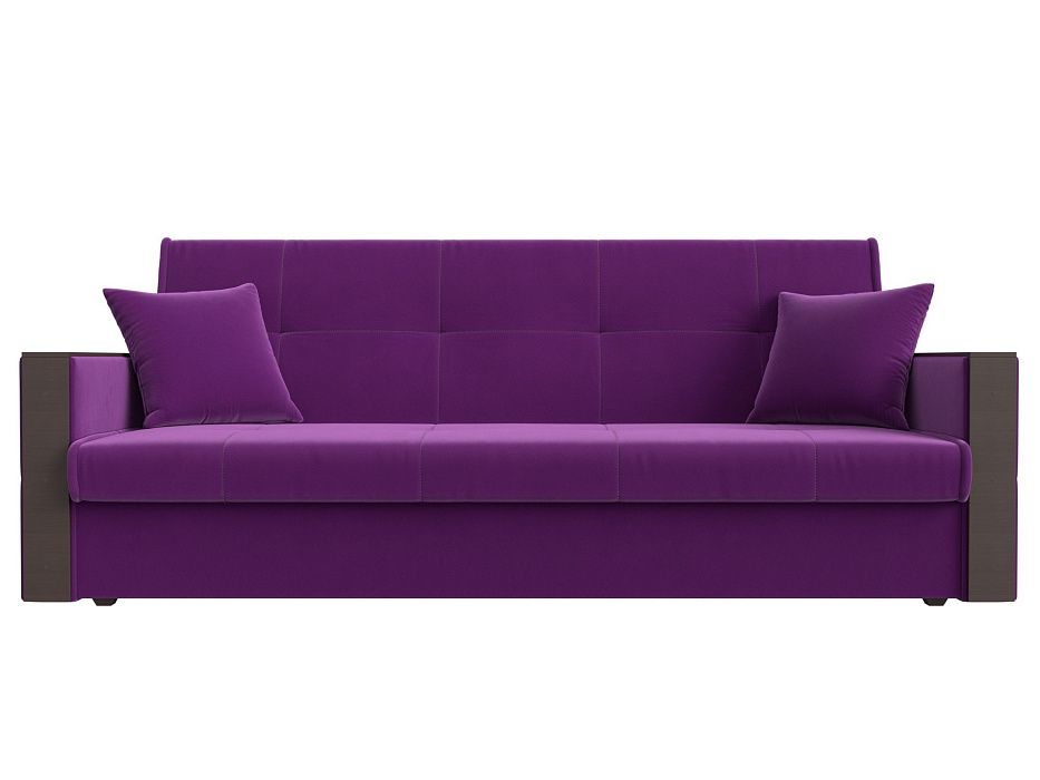 Прямой диван книжка Валенсия (фиолетовый)