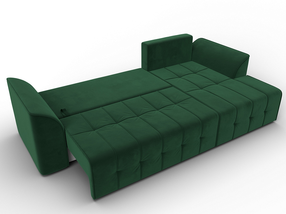 Диван угловой Лига-113 угол правый (seven 626 зеленый)
