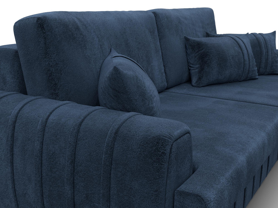 Диван прямой Лига-057 НПБ (tower 13 синий)