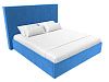 Интерьерная кровать Аура 160 (голубой цвет)