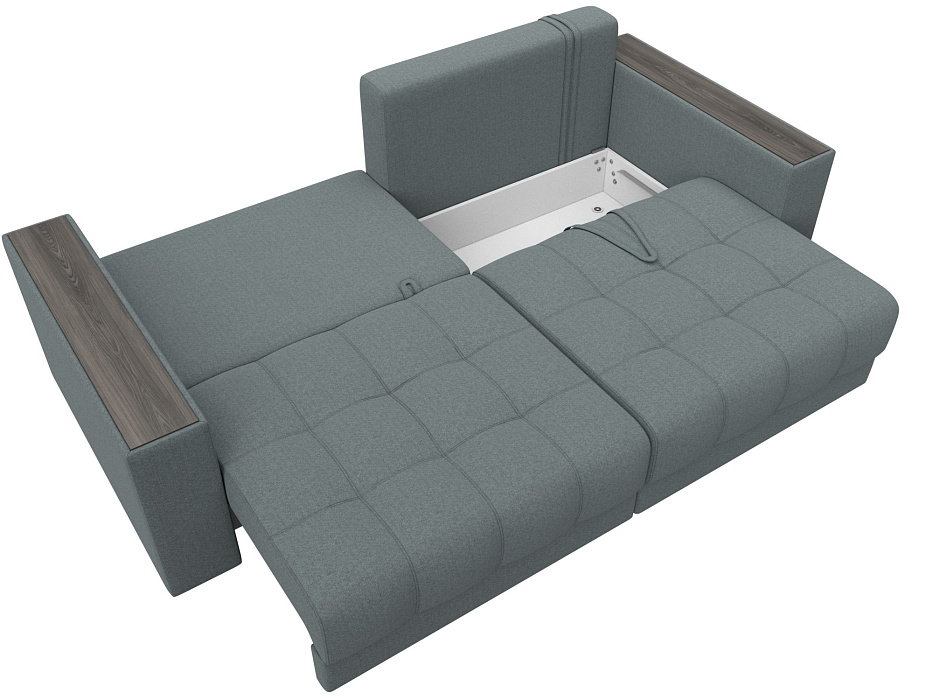 Диван прямой с декором Лига-049 НПБ (амур 07 серый) Диван прямой с декором Лига-049 НПБ (амур 07 серый)