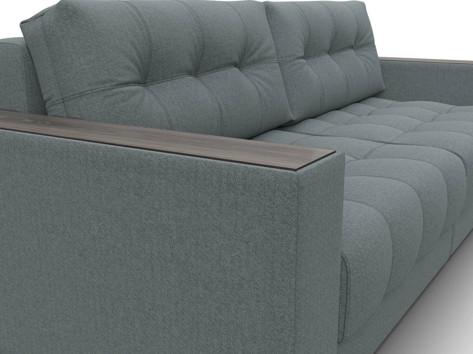 Диван прямой с декором Лига-049 НПБ (амур 07 серый)