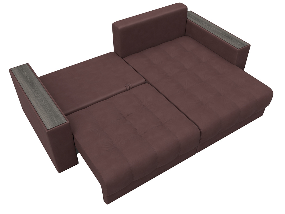 Диван угловой с декором Лига-049 НПБ (joly 09 бордовый) Диван угловой с декором Лига-049 НПБ (joly 09 бордовый)