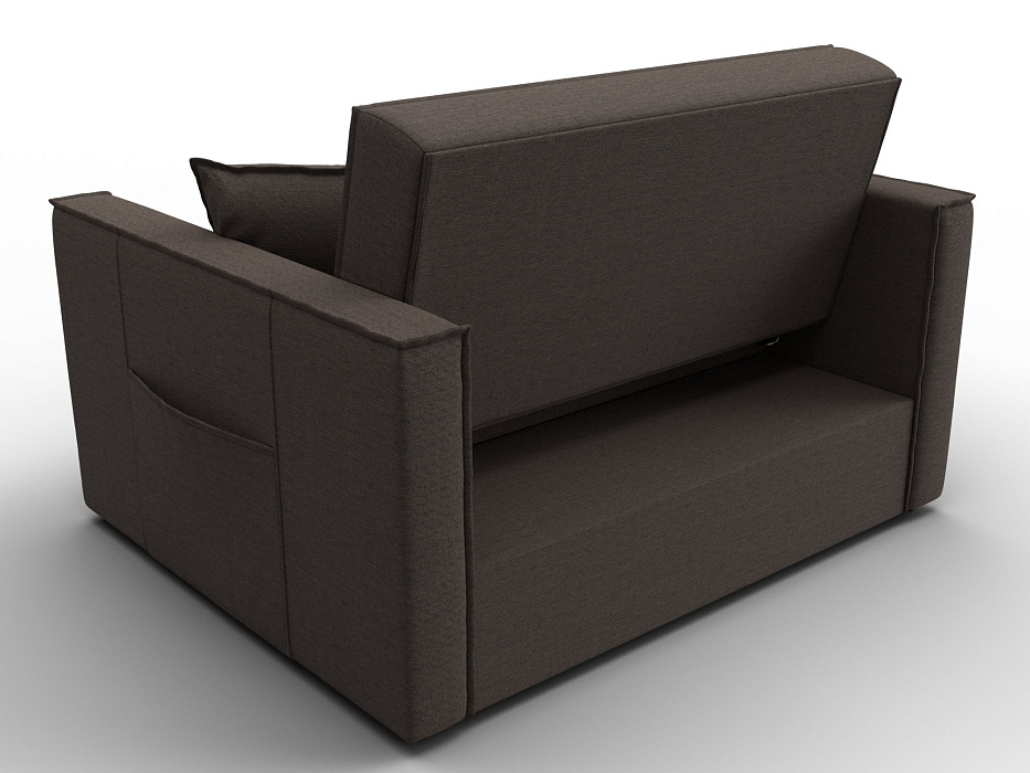 Диван прямой Лига-104 (140) (амур 05 коричневый)