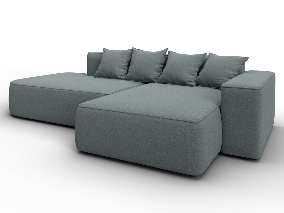 Диван угловой Лига-065 угол правый (амур 07 серый) Диван угловой Лига-065 угол правый (амур 07 серый)