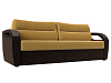Прямой диван Форсайт (желтый\коричневый)