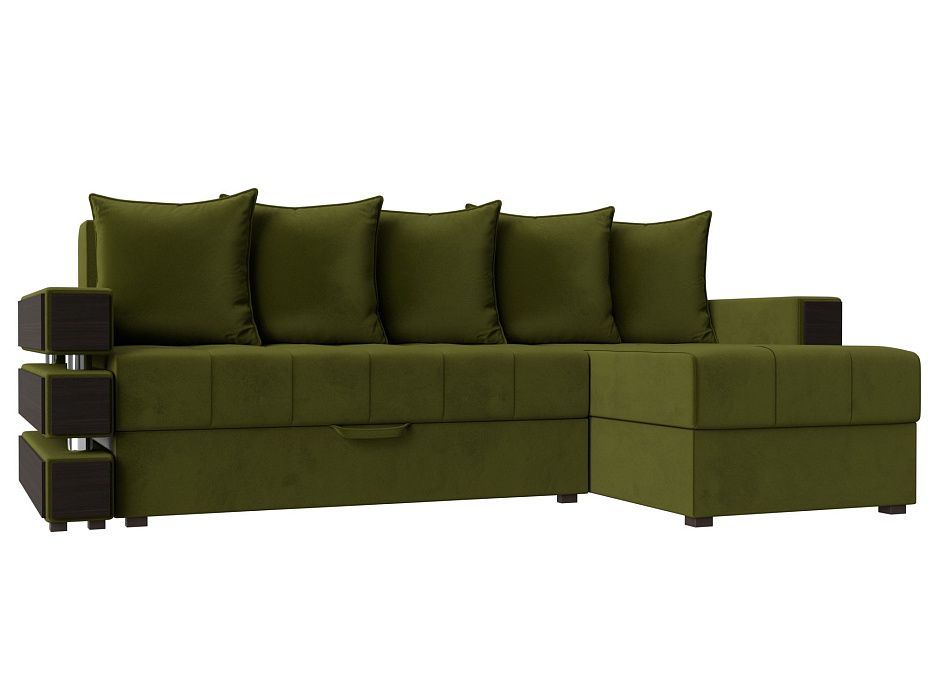 Угловой диван Венеция правый угол (зеленый цвет)