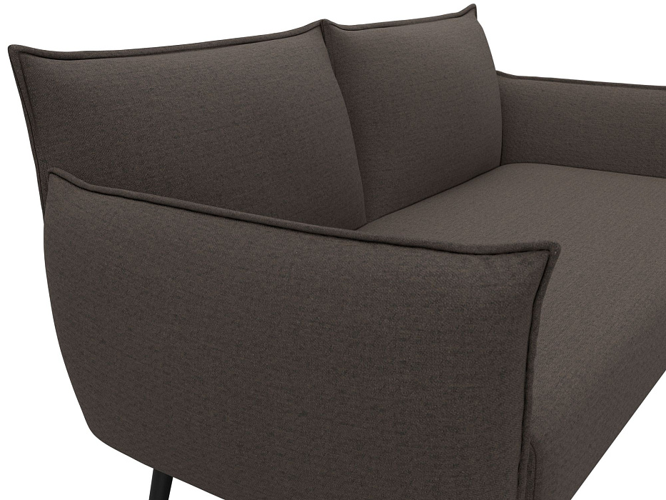 Диван прямой Лига-083 (рогожка амур 05 коричневый)