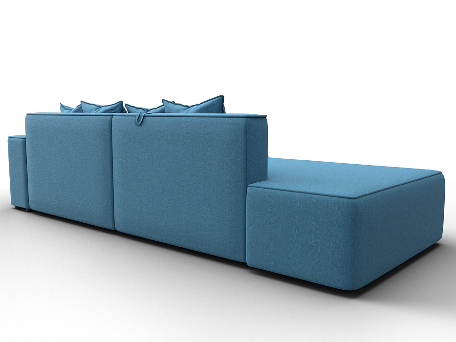 Диван угловой Лига-079 угол правый (амур 10 голубой)