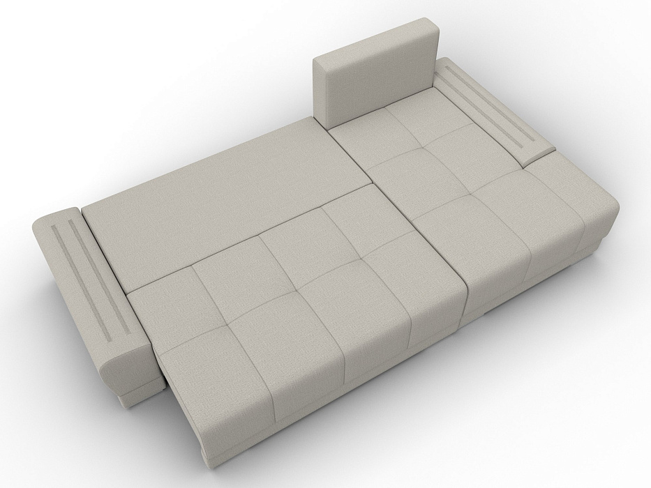 Диван угловой Лига-119 угол правый (амур 02 бежевый)