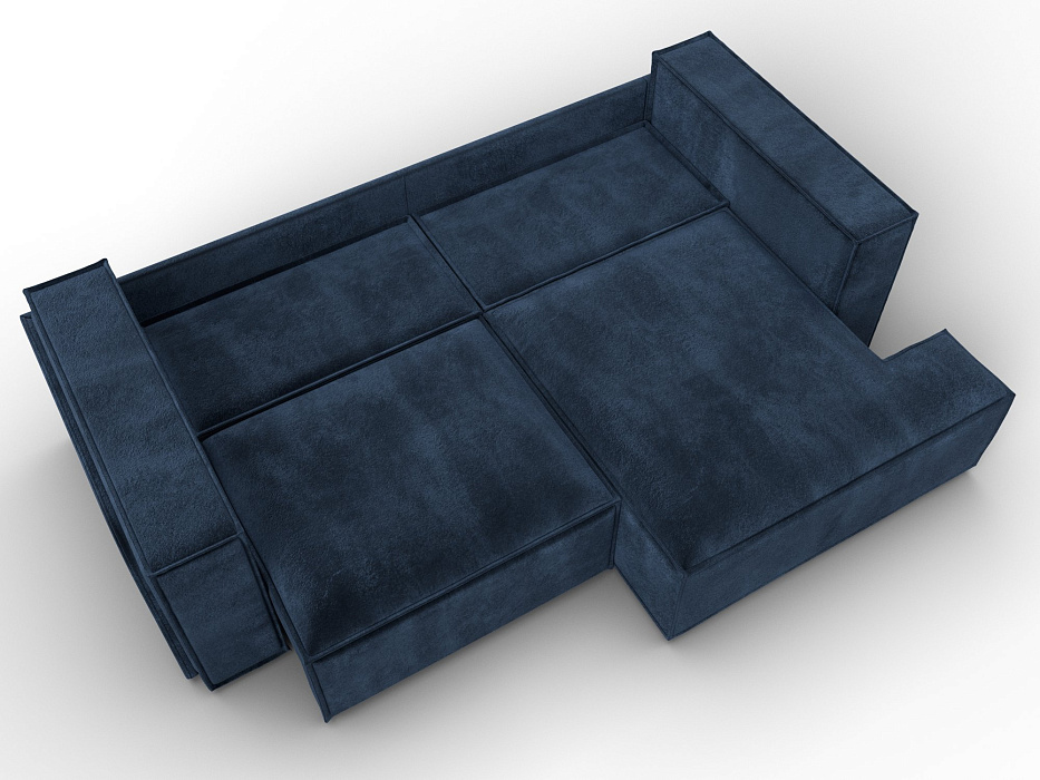 Диван угловой Лига-061 угол правый (tower 13 синий)