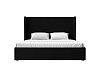 Интерьерная кровать Ларго 160 (черный цвет)