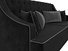 Прямой диван Марк (черный\серый)