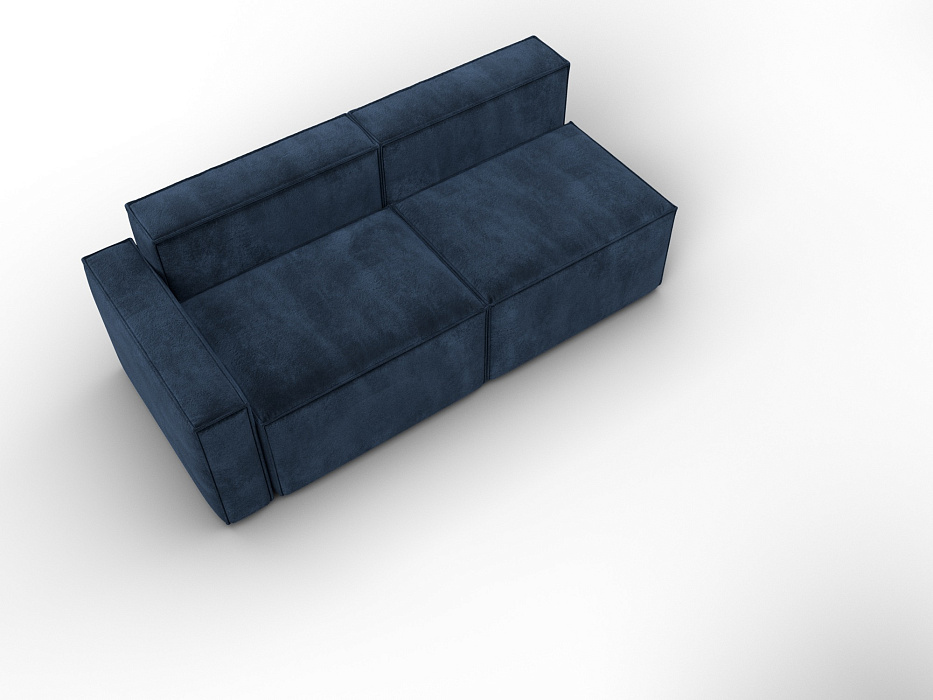 Диван угловой модульный Лига-063 угол левый (tower 13 синий)