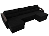 П-образный диван Форсайт (черный)