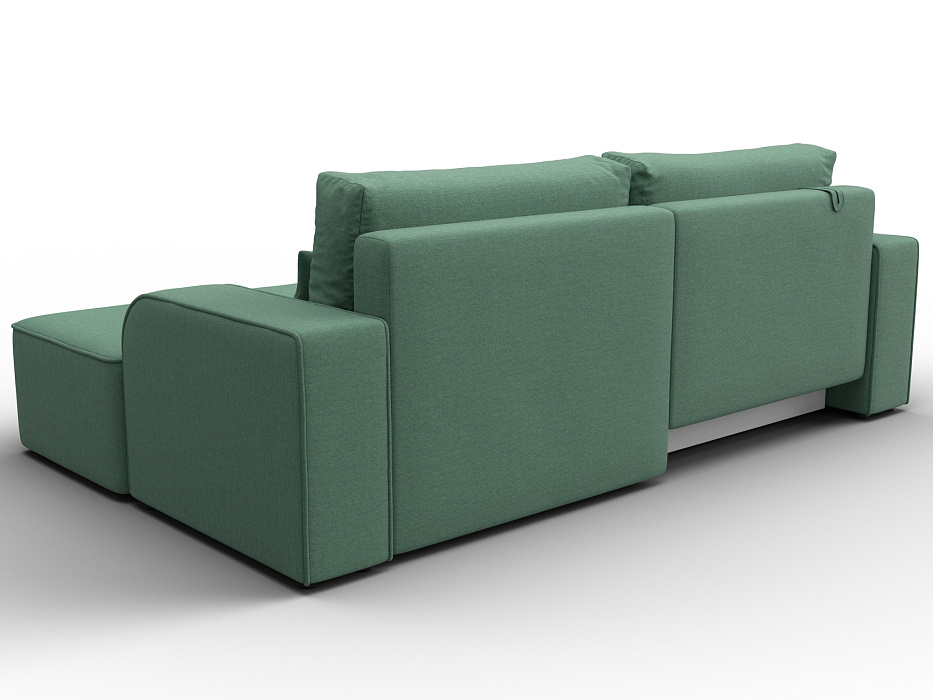 Диван угловой Лига-120 угол правый (амур 11 зеленый)