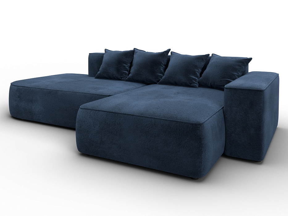 Диван угловой Лига-065 угол правый (tower 13 синий)