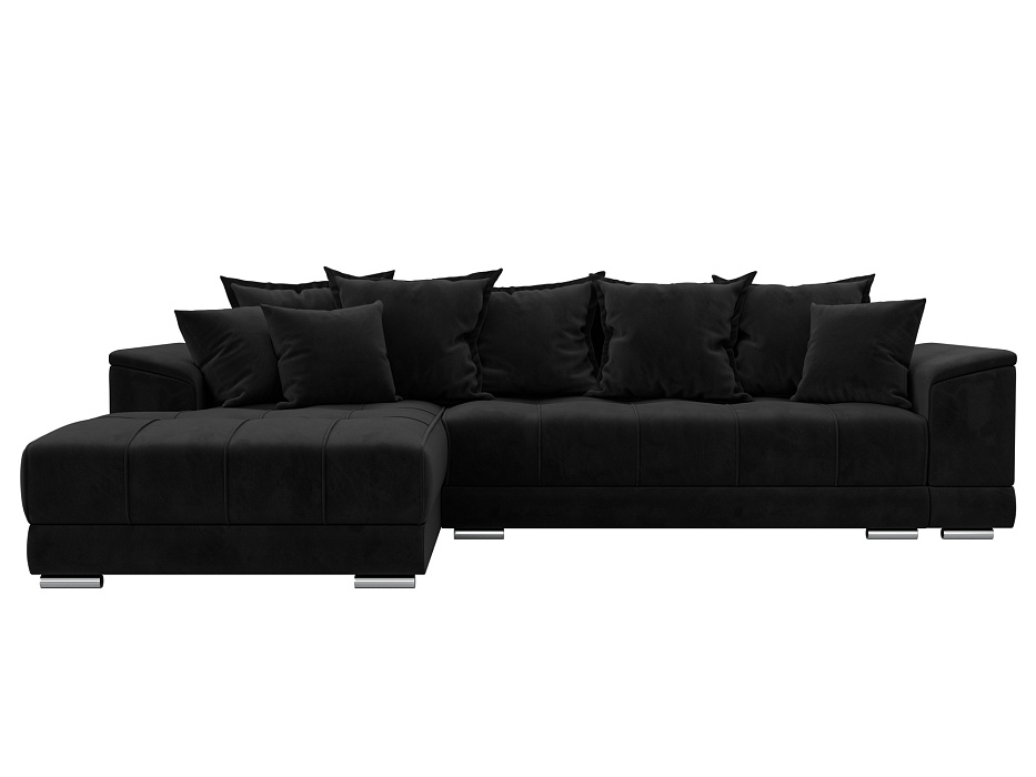 Диван угловой НордСтар левый угол (черный)