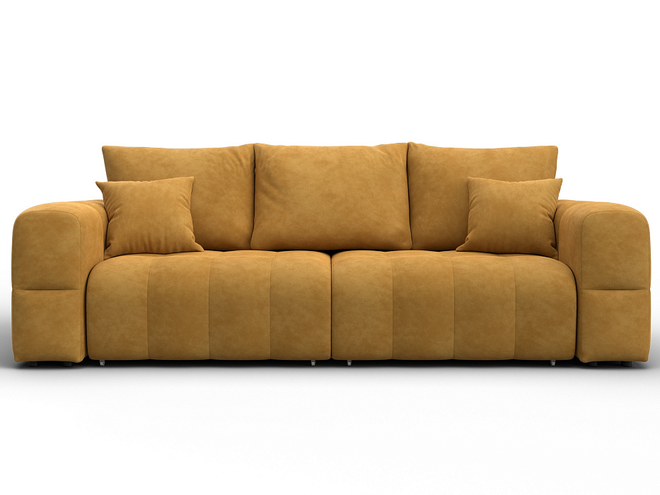 Диван прямой Лига-110 НПБ (brut 10 желтый)