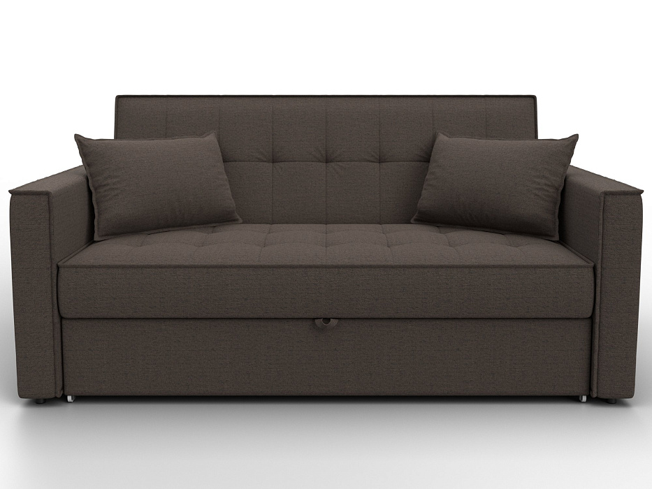 Диван прямой Лига-104 (140) (амур 05 коричневый)