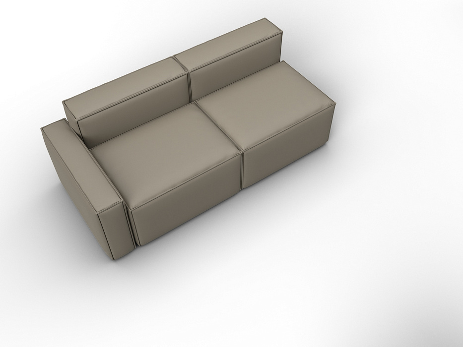 Диван угловой модульный Лига-063 угол левый (grifon 04 бежевый)