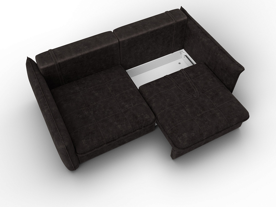 Диван прямой Лига-100 НПБ (brut 17 коричневый)