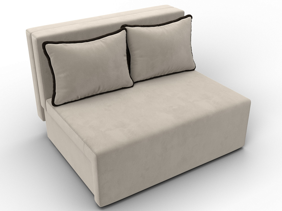 Диван прямой Лагуна (бежевый;коричневый)