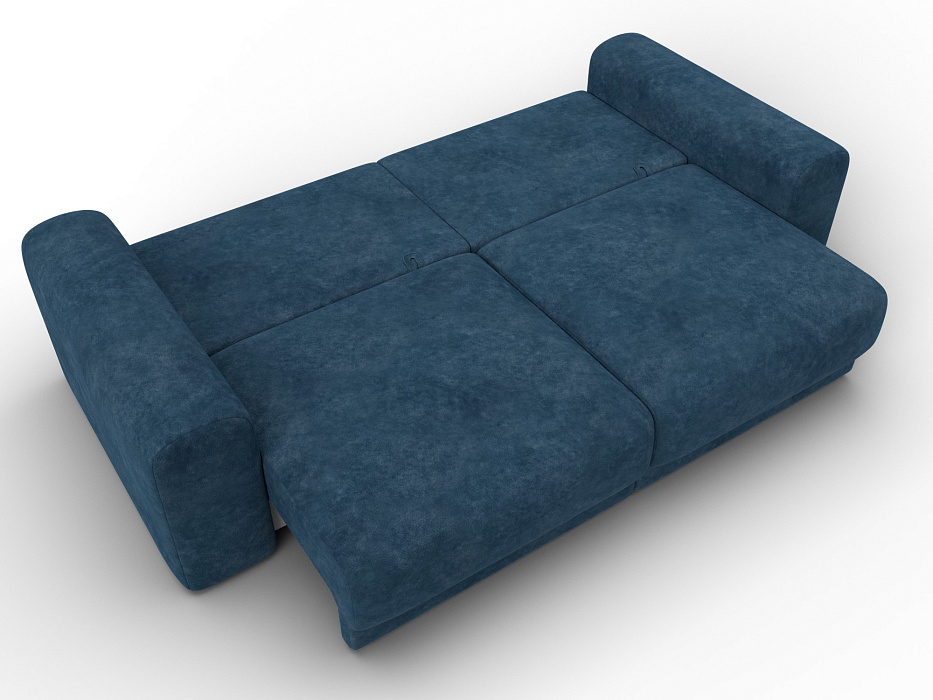 Диван прямой Лига-056 НПБ (brut 11 синий)