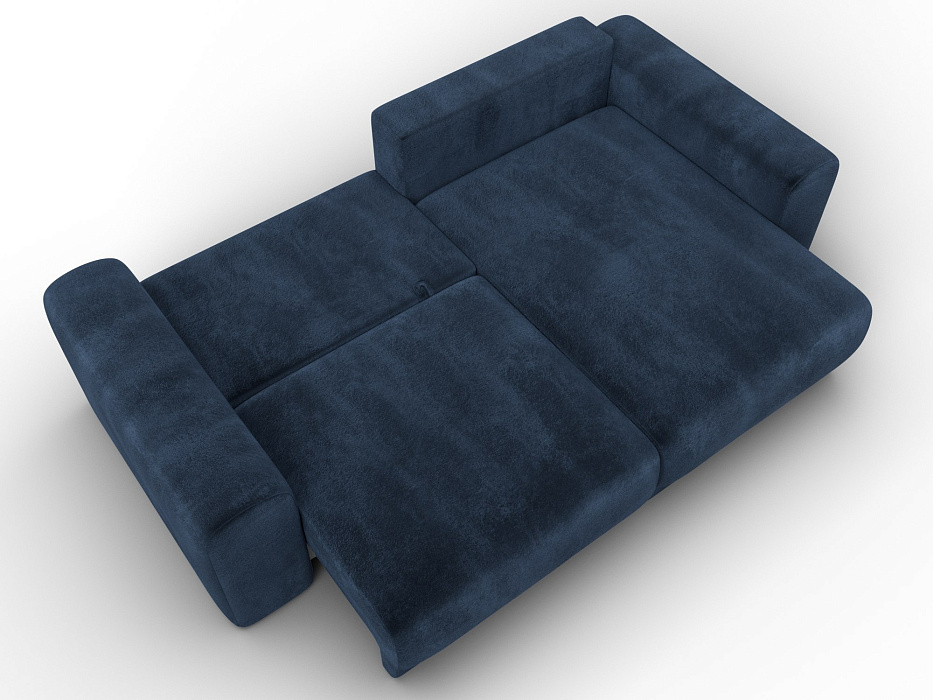 Диван угловой Лига-056 НПБ угол универсальный (tower 13 синий)