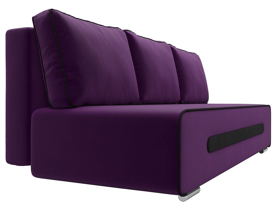 Прямой диван Приам (фиолетовый\черный)