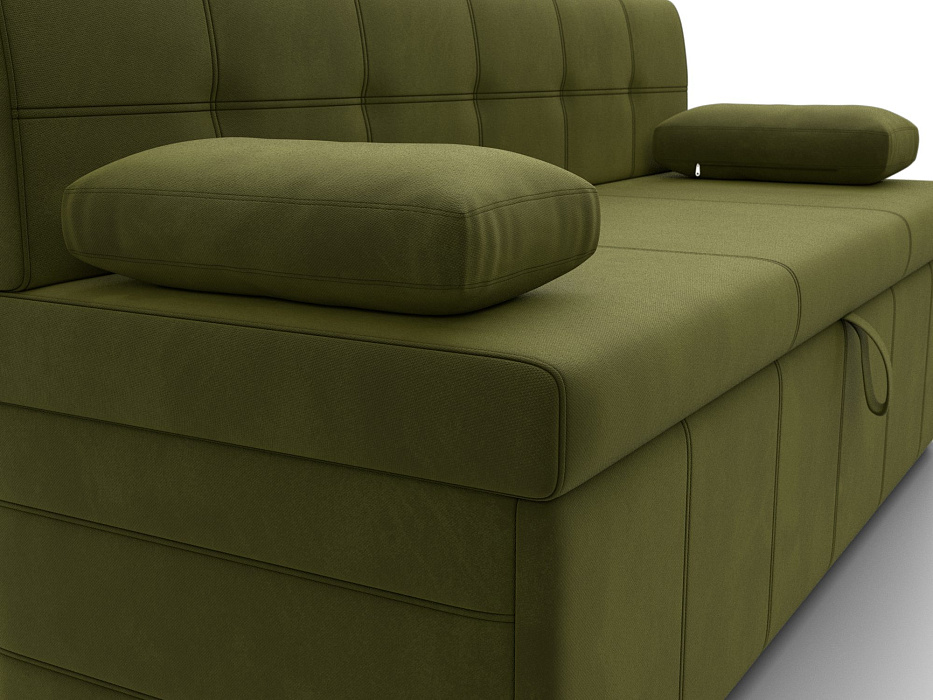 Диван кухонный прямой Лео (зеленый)