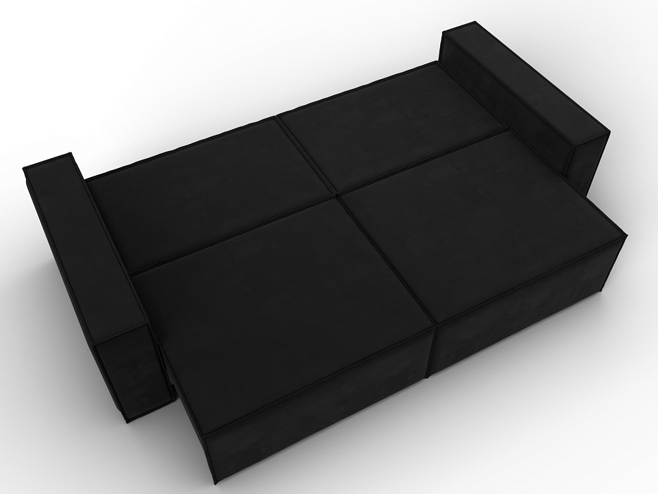 Диван прямой Куба (черный)
