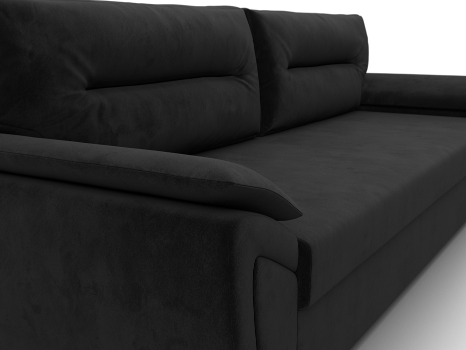 Диван прямой Нэстор Лайт (seven 35 черный)